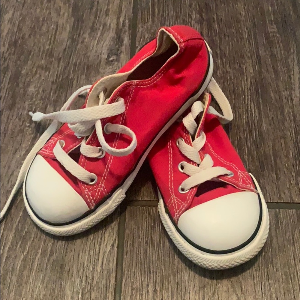 Red Chuck Taylor converse